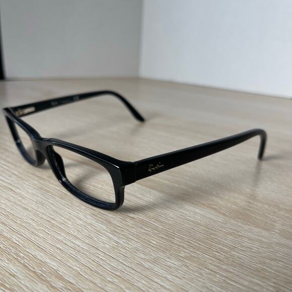 Ray-Ban RB5187 2000 Eyeglasses Black Rectangular Full Rim Frames Only - Picture 3 of 8